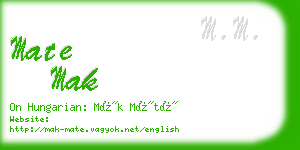 mate mak business card